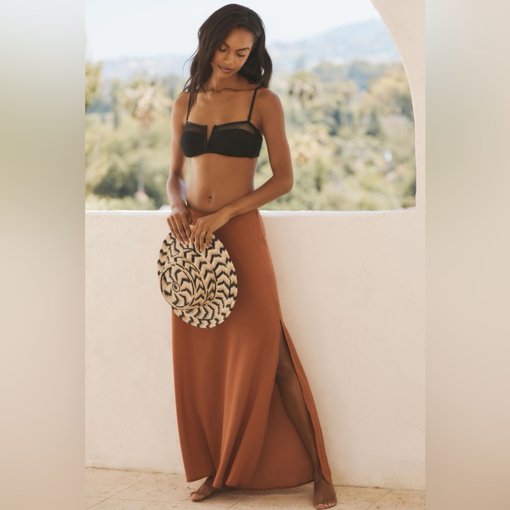 NWT By Anthropologie Low rise maxi skirt